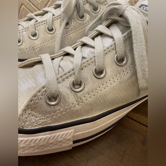 Converse Chuck Taylor All Star Low Top Metallic Shimmer Sneakers size 9 - Picture 7 of 10